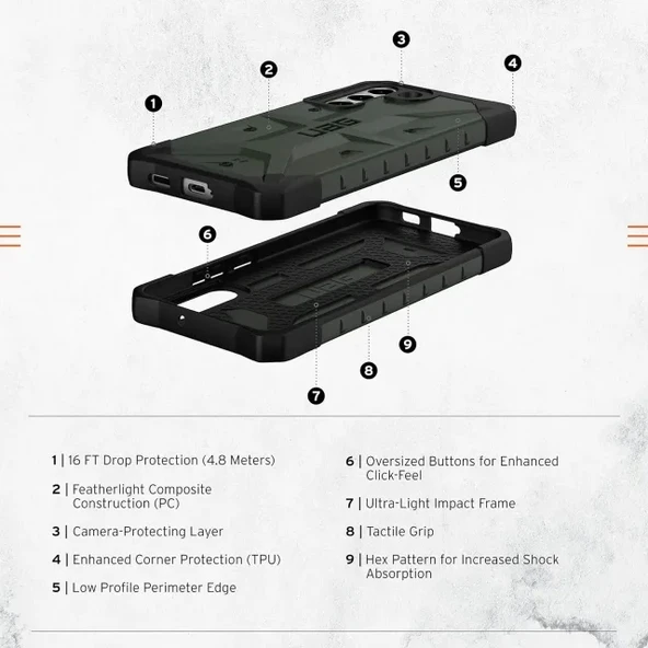 UAG Pathfinder Samsung Galaxy S22 Plus Kılıfı - 4