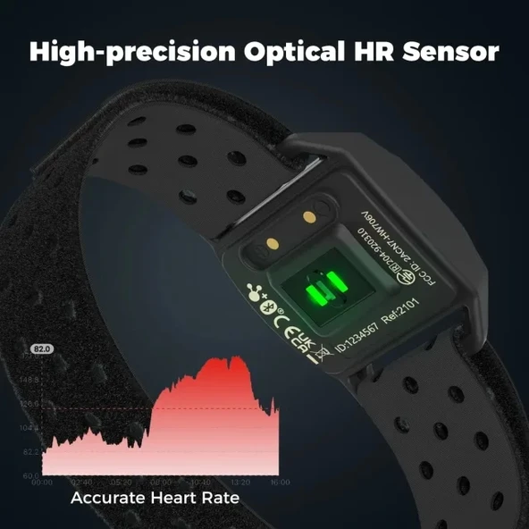 COOSPO Kalp Hızı Monitörü/Kol Bandı - 5