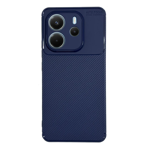 Xiaomi Redmi Note 14 4G Kılıf Focus Carbon Silikon Kapak - 5