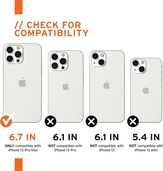 UAG 6.7 inch Ekran iPhone 13 Pro Max  Kılıfı Clay