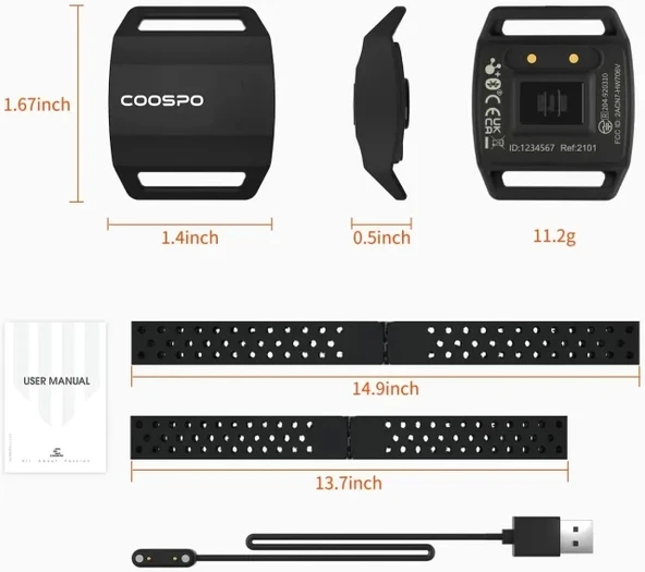 COOSPO Kalp Hızı Monitörü/Kol Bandı - 10