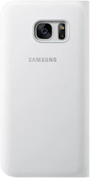 Galaxy S7 ile Uyumlu S View Cover Kılıf Beyaz EF-CG930PWEGWW - 3