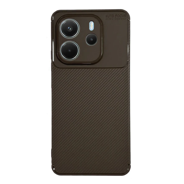 Xiaomi Redmi Note 14 4G Kılıf Focus Carbon Silikon Kapak - 9