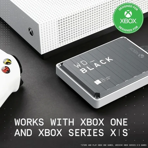 WD_BLACK 1 TB P10  Xbox için Oyun Sürücüsü - 4