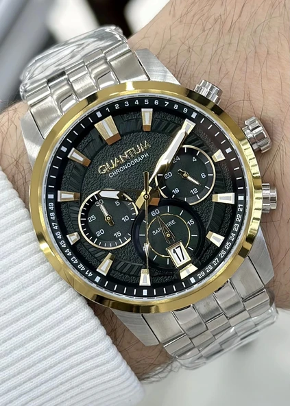 Quantum Çelik Kordon Fonksiyonlu Erkek Kol Saati - Resim 2