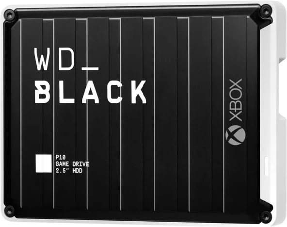 WD_BLACK 1 TB P10  Xbox için Oyun Sürücüsü 5 TERABAYT XBOX İÇİN OYUN SÜRÜCÜSÜ Black with White Trim