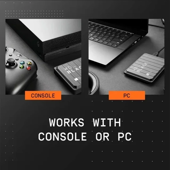 WD_BLACK 1 TB P10  Xbox için Oyun Sürücüsü - 5