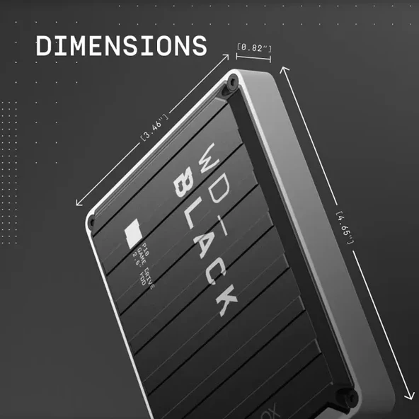 WD_BLACK 1 TB P10  Xbox için Oyun Sürücüsü - 3