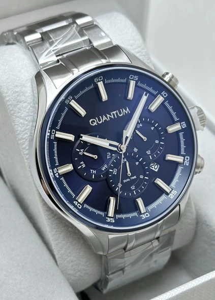 Quantum Çelik Kordon Fonksiyonlu Erkek Kol Saati - Resim 2