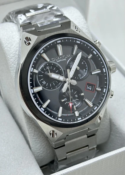 Quantum Çelik Kordon Fonksiyonlu Erkek Kol Saati - Resim 2