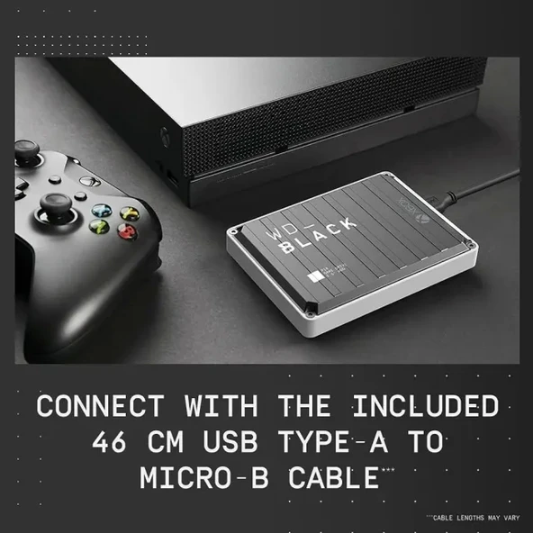 WD_BLACK 1 TB P10  Xbox için Oyun Sürücüsü - 5