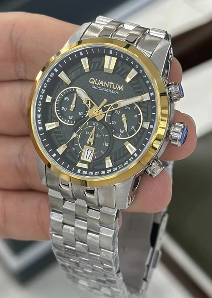 Quantum Çelik Kordon Fonksiyonlu Erkek Kol Saati - Resim 4