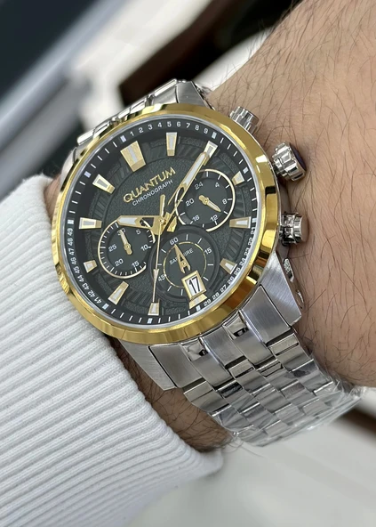 Quantum Çelik Kordon Fonksiyonlu Erkek Kol Saati - Resim 6