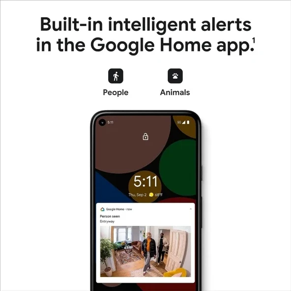 Google İç Mekan Nest Güvenlik Kamerası 1080p 2. Nesil