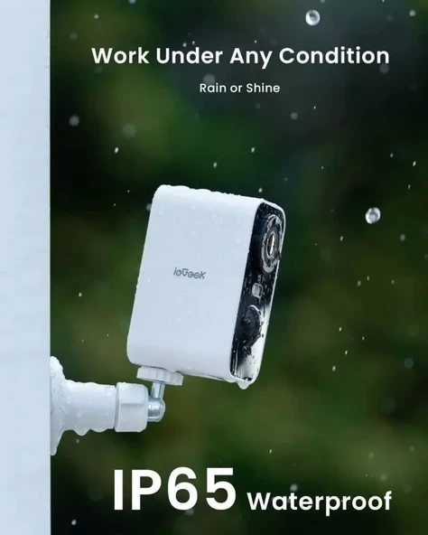ieGeek Kablosuz Pille Çalışan WiFi Güvenlik Kamerası - 8