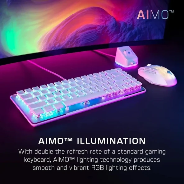 ROCCAT Pro Tenkeyless Lineer Optik Titan Switch PC Oyun Klavyesi - 2