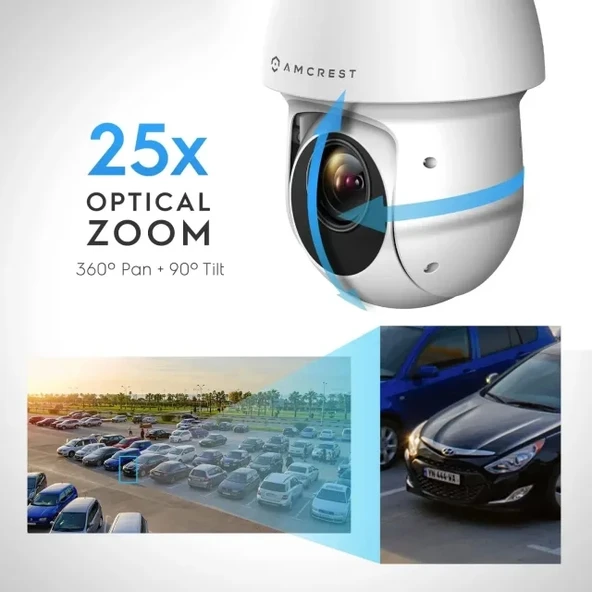 Amcrest 8MP Dış Mekan PTZ POE IP Kamera ve Pant Tilt Zoom - 6