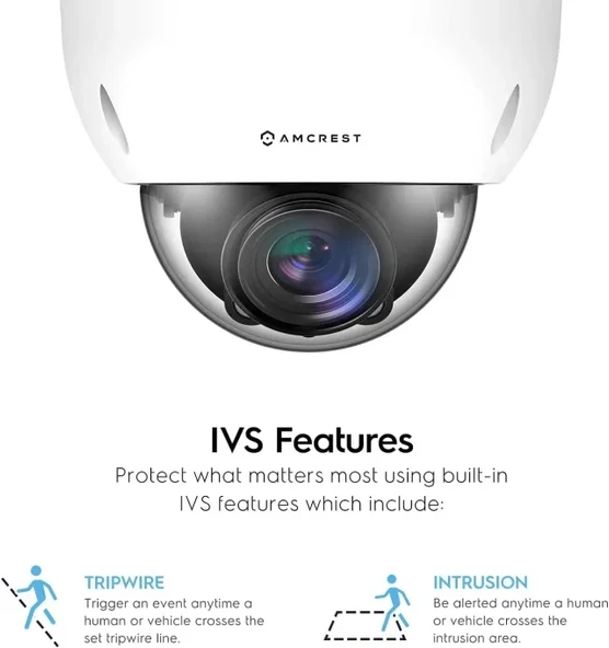 Amcrest 4K Optik Zoom IP Değişken Odaklı 8MP Dış Mekan Güvenlik Kamerası - 5
