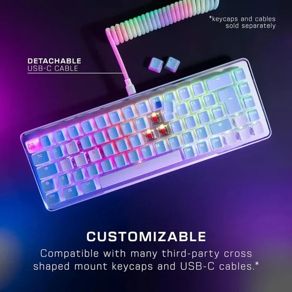 ROCCAT Pro Tenkeyless Lineer Optik Titan Switch PC Oyun Klavyesi - 6