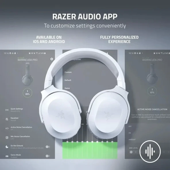 Razer Barracuda x Kablosuz Çoklu Platform Oyun Kulaklığı - 6