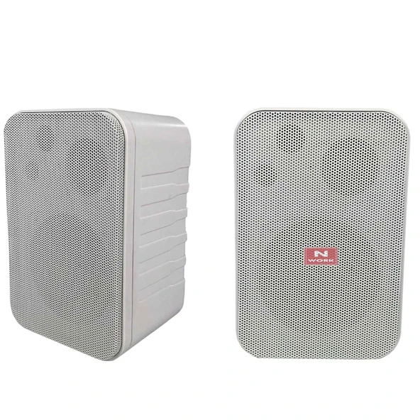 NWORK NW-4T 10 CM 10 WATT 2Lİ TAKIM BEYAZ TRAFOLU SÜTUN HOPARLÖR