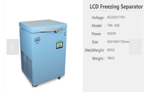 TBK-598 Dondurucu -180° Lcd Ekran Ayırma Frozen Seperator - 5