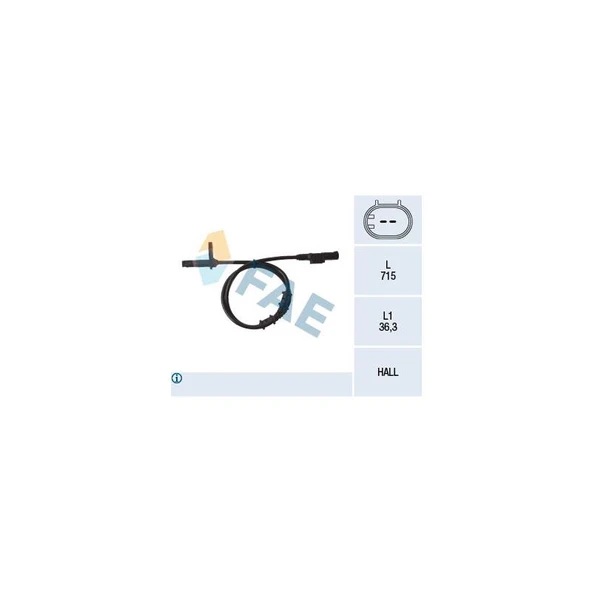 BSW1028 ABS SENSÖRÜ ÖN M.BENZ 211 219 230 02- Kampanya FAE-78107 ürün görseli 1