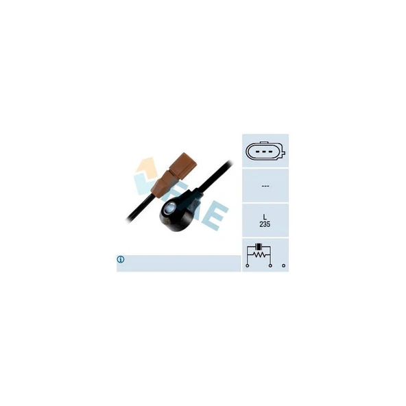 06A 905 377 C VURUNTU SENSÖRÜ VAG A3 BO1 GO4 T5 98- Kampanya FAE-60117 ürün görseli 1