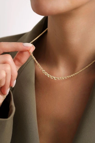 Süzme Halat Kolye 45 cm - Resim 3