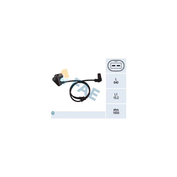 1685400017 ABS SENSÖRÜ ÖN SOL M.BENZ 168 414 97- Kampanya FAE-78051 ürün görseli 1