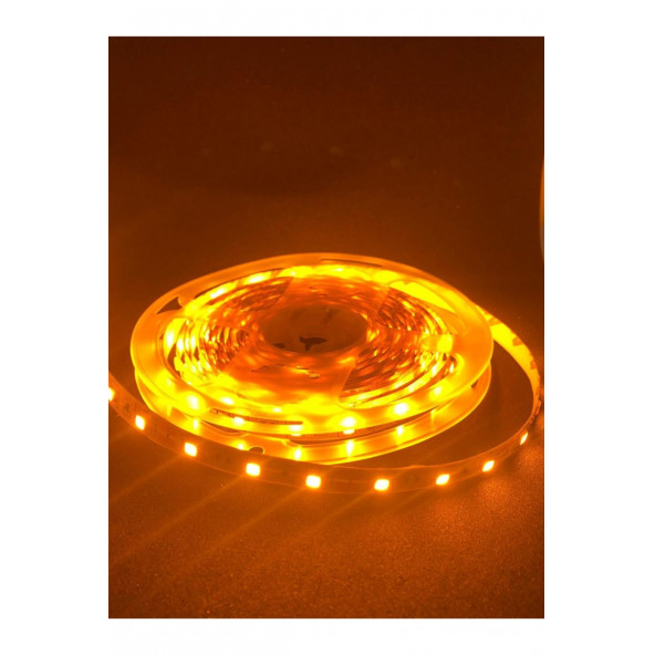 Horoz 5050 SMD 3 Çipli Amber Renk Şerit Led İç Mekan 5 Metre