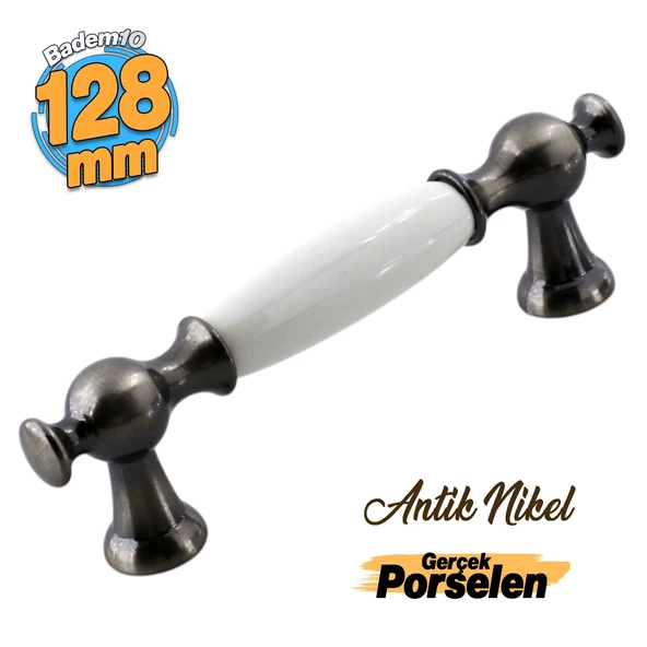 Arnas Antik Nikel Metal Kulp 128 mm Mobilya Çekmece Mutfak Dolabı Dolap Kapak Kulpları Kulb Kulpu