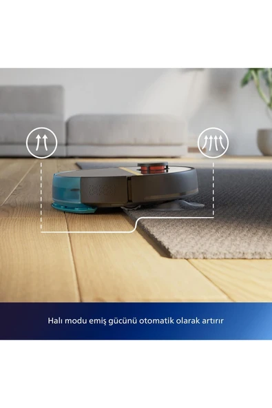 Philips 7000 Islak Kuru Robot Süpürge, 5000 PA,Titreşimli Mop,Sert Zemin ve Halıya Uygun, XU7000/01 - 4