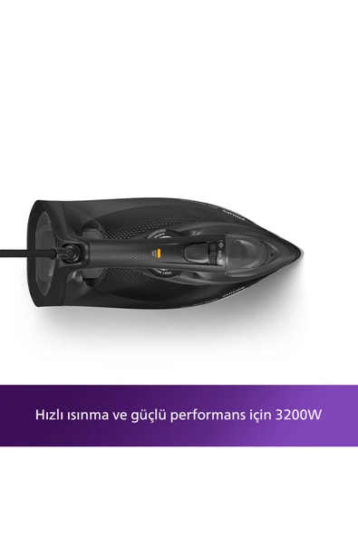Philips 7500 SerisiAzur Buharlı Ütü 3200W, 55g/dk Sürekli Buhar, 260g Şok Buhar, DST7511/80 - 2