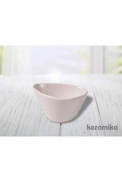 KERAMİKA MISKA MAT BEYAZ ÇEREZLİK 6'LI -12 CM. - 2