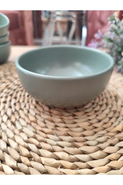 Yeşil bulut 12 cm kase corma kasesi mat yesil - 2