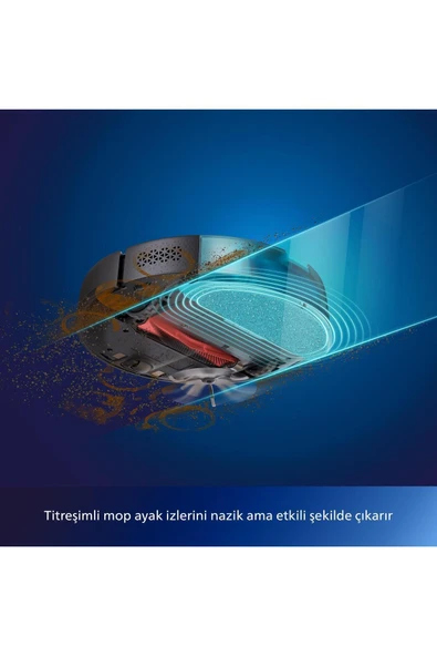 Philips 7000 Islak Kuru Robot Süpürge, 5000 PA,Titreşimli Mop,Sert Zemin ve Halıya Uygun, XU7000/01 - 3