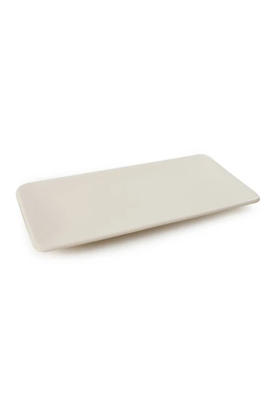 Mat Krem Siera Kayık Tabak 33 Cm 2 Adet - 2