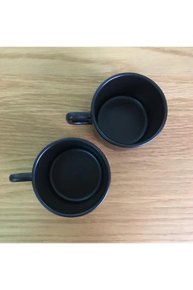 8 Cm Stackable Çay Fincanı Siyah 2 Li - 2