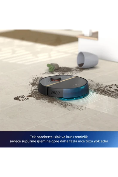 Philips 7000 Islak Kuru Robot Süpürge, 5000 PA,Titreşimli Mop,Sert Zemin ve Halıya Uygun, XU7000/01 - 7