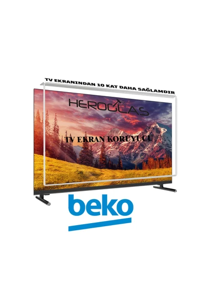 HEROGLAS Beko uyumlu  B40L 6752 5B  40İNÇ TV EKRAN KORUYUCU