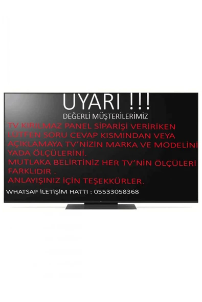 HEROGLAS Arçelik A49L 6750 5B  49 İNÇ TV EKRAN KORUYUCU - 2
