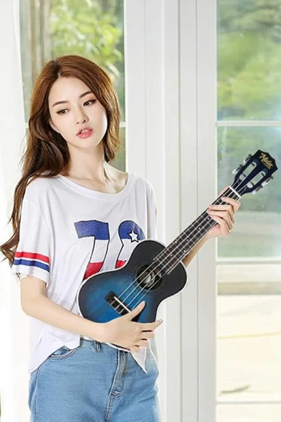 Midex CN-23 Yüksek Kaliteli Masif Ağaç Concert Ukulele Seti - 3