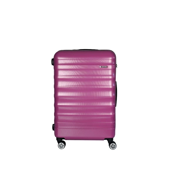 Vegmann Tartılı Scadel Violet Büyük Boy Valiz - 1