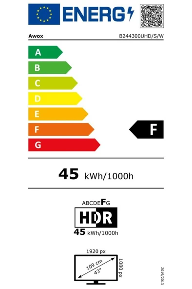 AWOX B244300FHD/S/V/F 43" FHD TV - 2