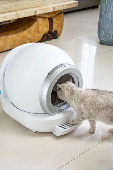 Otomatik Kendini Temizleyen Kedi Tuvaleti 65 Lt Hacimli Koku Gidericili Kplb-10770 - 4