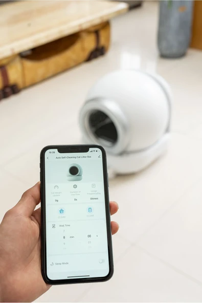Otomatik Kendini Temizleyen Kedi Tuvaleti 65 Lt Hacimli Koku Gidericili Kplb-10770 - 6