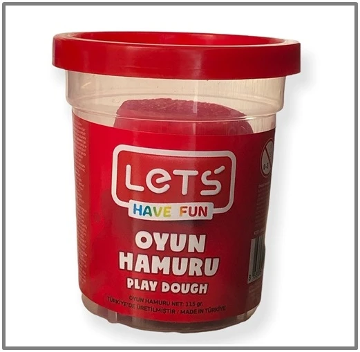 Lets Oyun Hamuru 115Gr Kırmızı - 4 adet