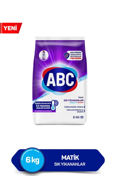ABC Matik Sık Yıkananlar 6 Kg