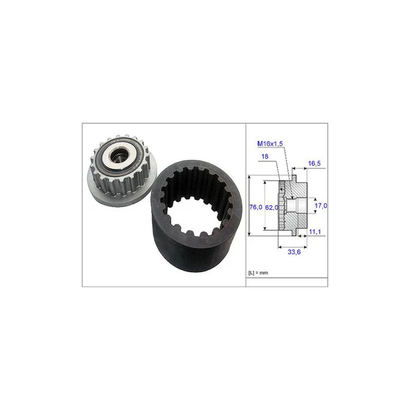 070903024A KAPLİN+GERGİ VAG T5 TOUAREG 2.5TDİ 04-10 INA-535018610 ürün görseli